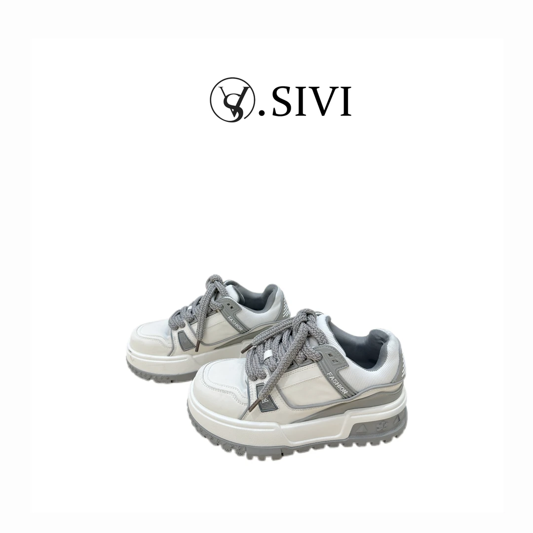 熙薇2024冬季舒适新款时尚显高系带百搭休闲鞋F7179