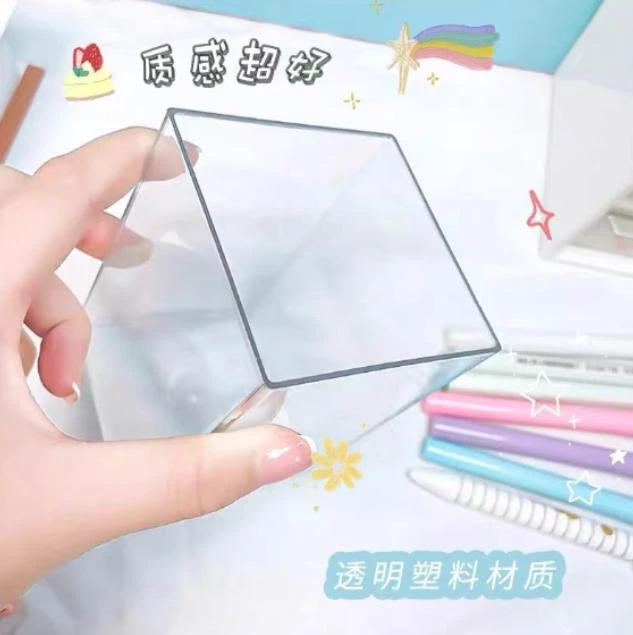 浩浩49-145可爱周边文具透明收纳笔筒娃娃摆件