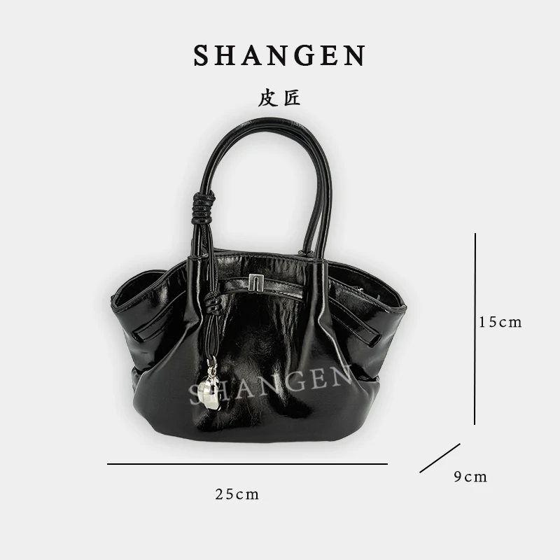 【尚恩CC】SKL-G8090-黑色-轻奢时尚女士新款手提斜跨包