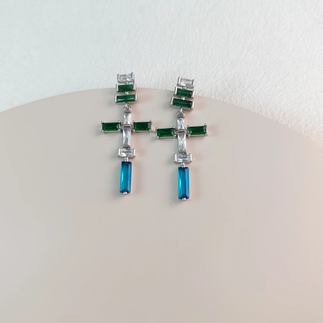 XUPING/旭平首饰 合金合成锆石耳饰 【潘生福利】时尚GD X000989387