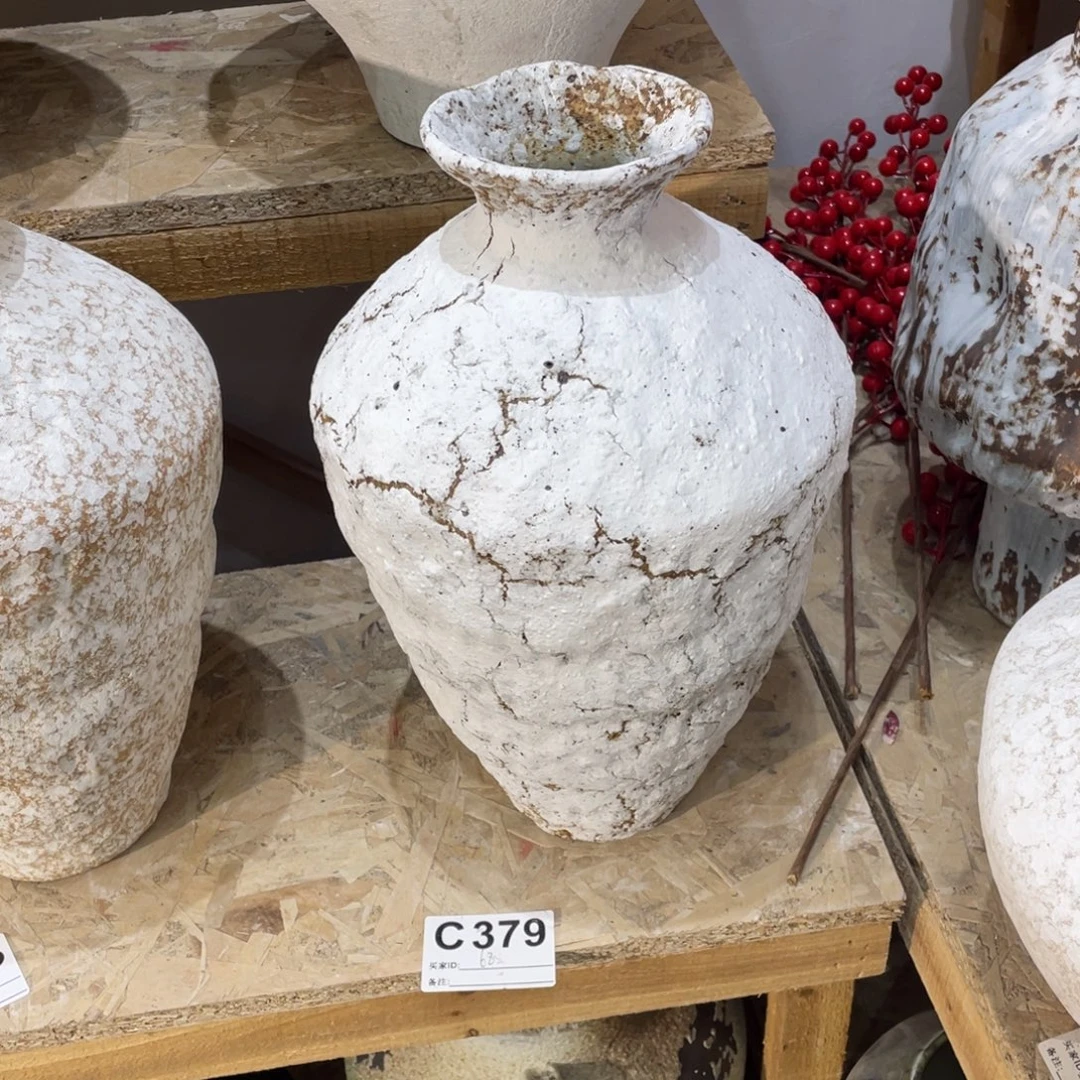 白泥花瓶景德镇陶瓷高度