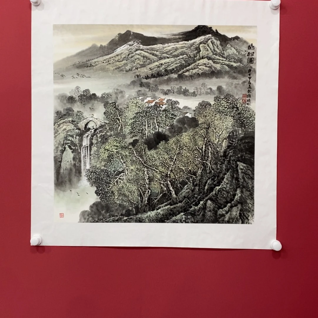 国画莫桂明四尺斗方精品佳作