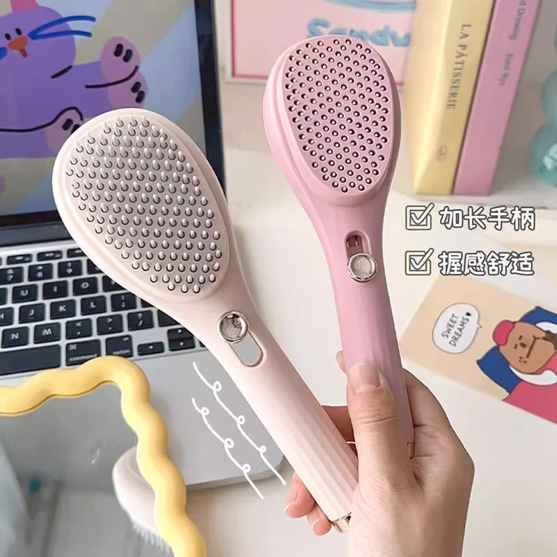 伸缩梳子女士专用气垫梳一键清理魔法梳家用蓬松气囊梳头皮按摩梳