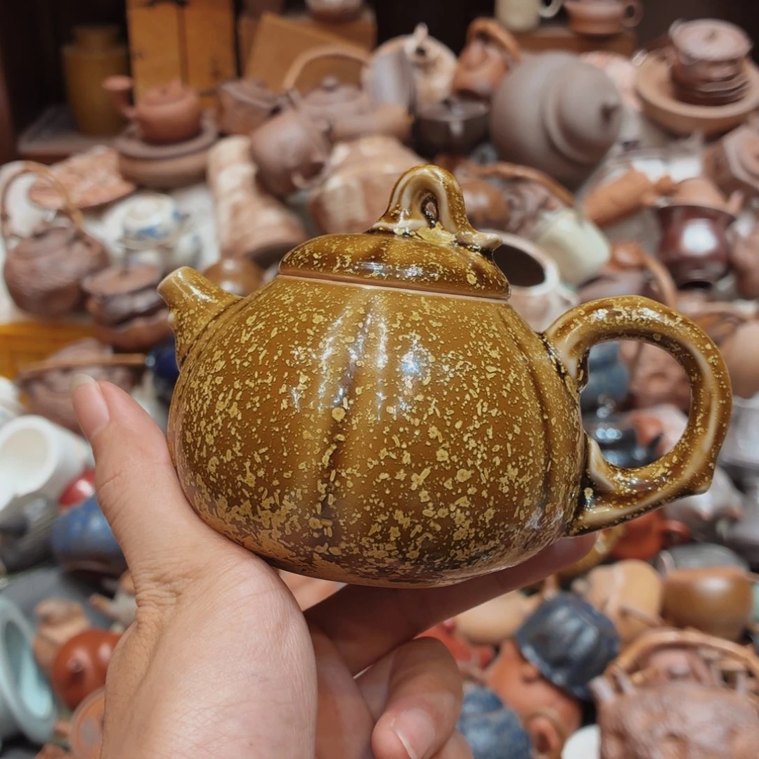 柴烧老岩泥高温茶器皿