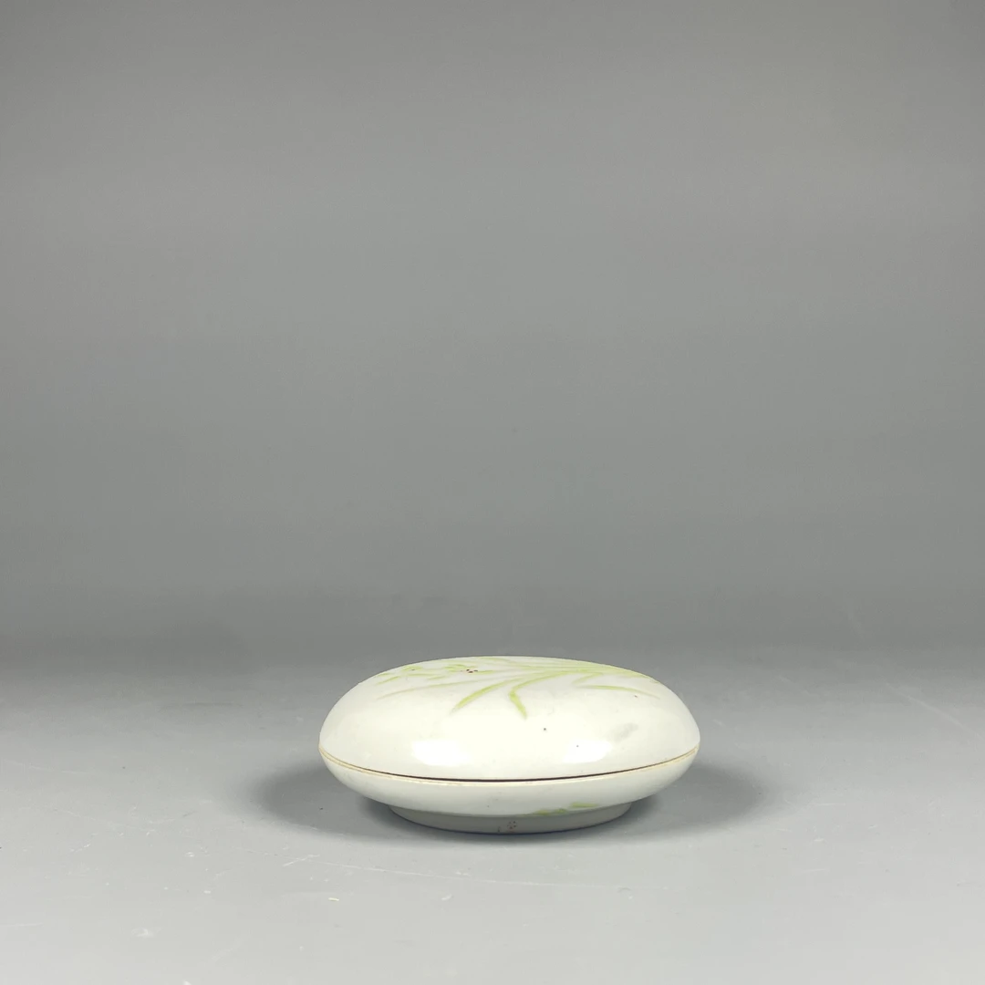 022051280 民国 粉彩印泥盒 tjdb 云南省文物总店