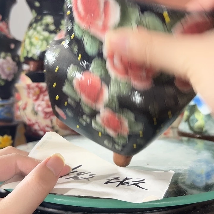 景德镇手绘花盆 满38包邮