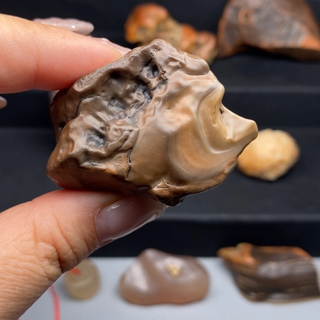 C***员石材天然戈壁石摆件