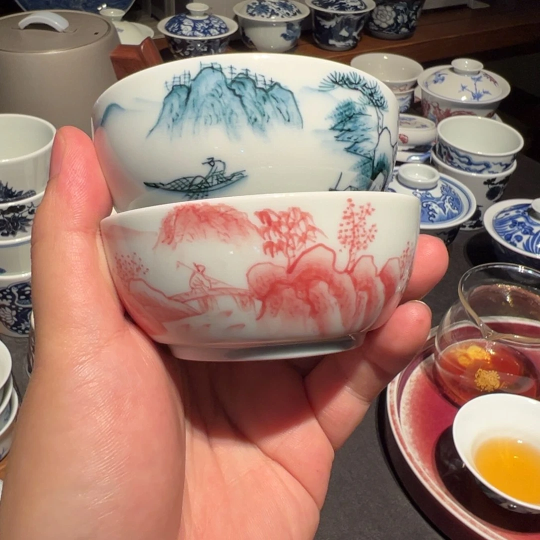杯子林****？贵和祥春峰鱼乐杯子两只