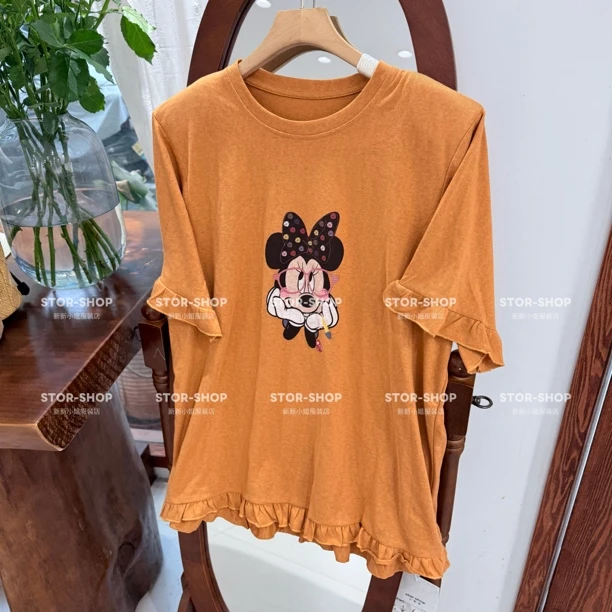 {STAR SHOP} 夏 米奇 卡通印花 宽松减龄 短袖T恤
