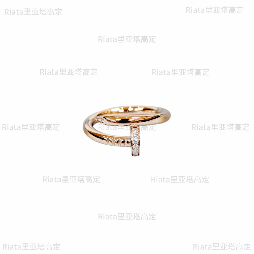 里亚塔Riata 莫桑钻戒指 钉子戒指轻奢围巾