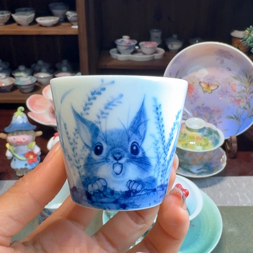 十里花涧松鼠杯杯