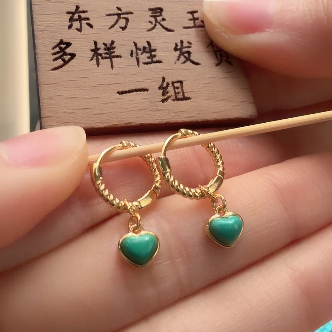 绿松石银S925镶嵌珠宝奇石