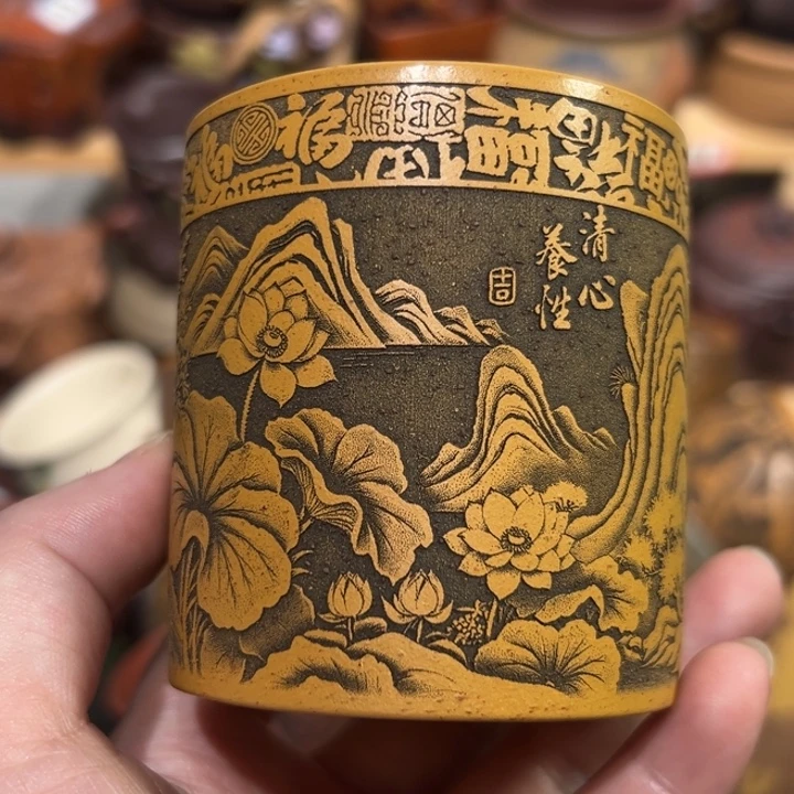 紫砂茶杯宜兴紫砂主人杯