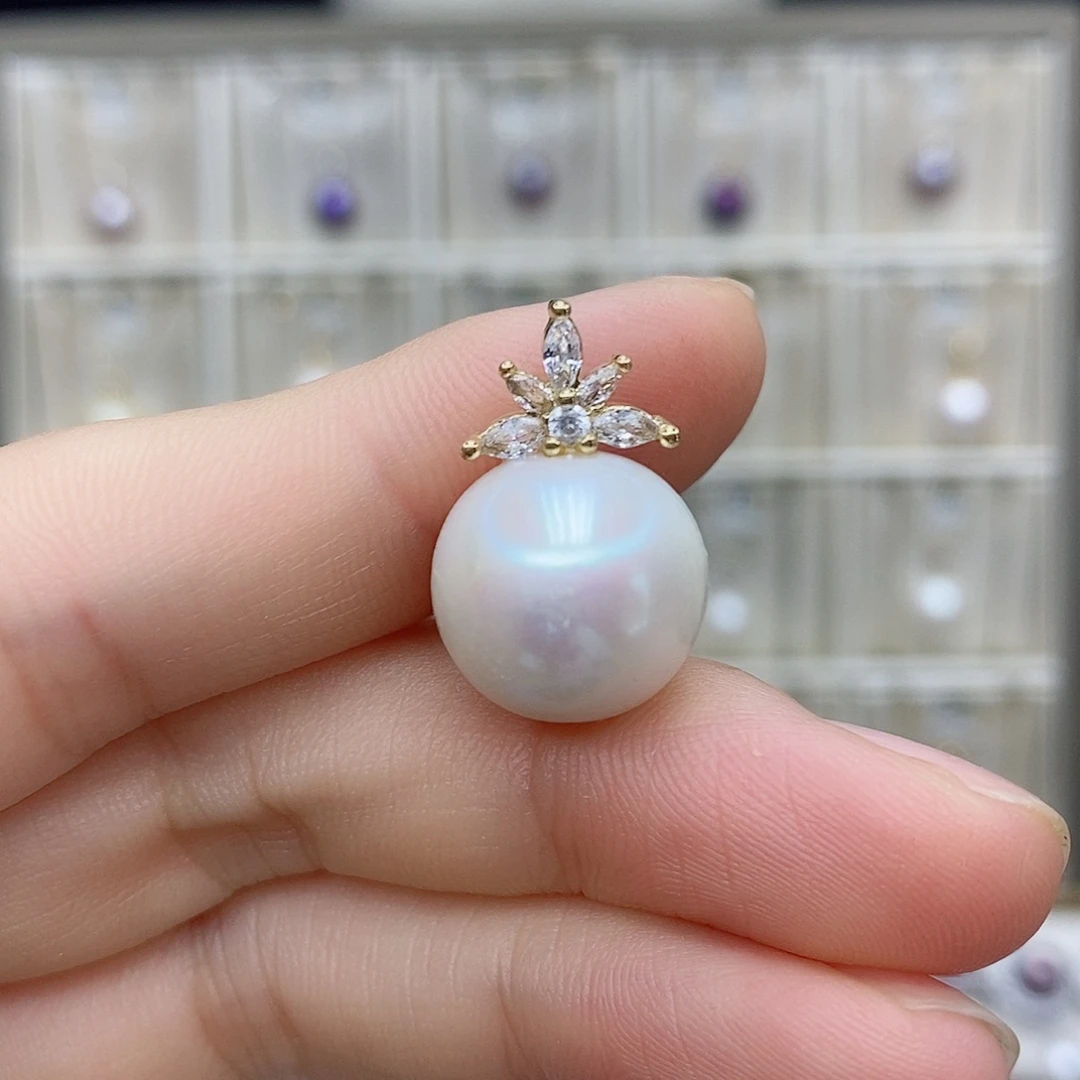 淡水珍珠项链合金