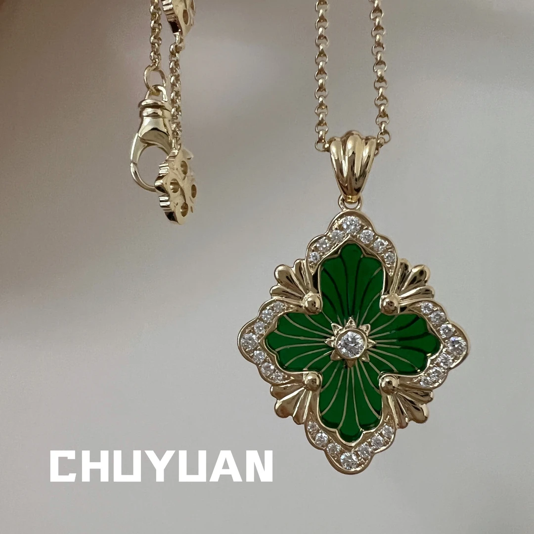 布家大号歌剧院项链【意式复古宫廷风】18k金天然钻石镶嵌布布