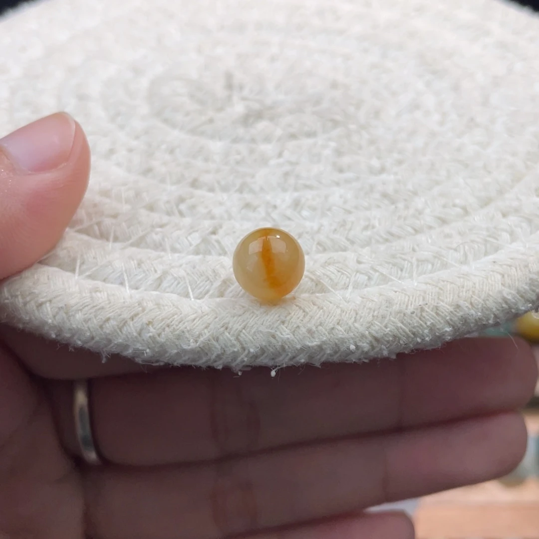 散珠翡翠特色芬达色圆珠卡8.5mm