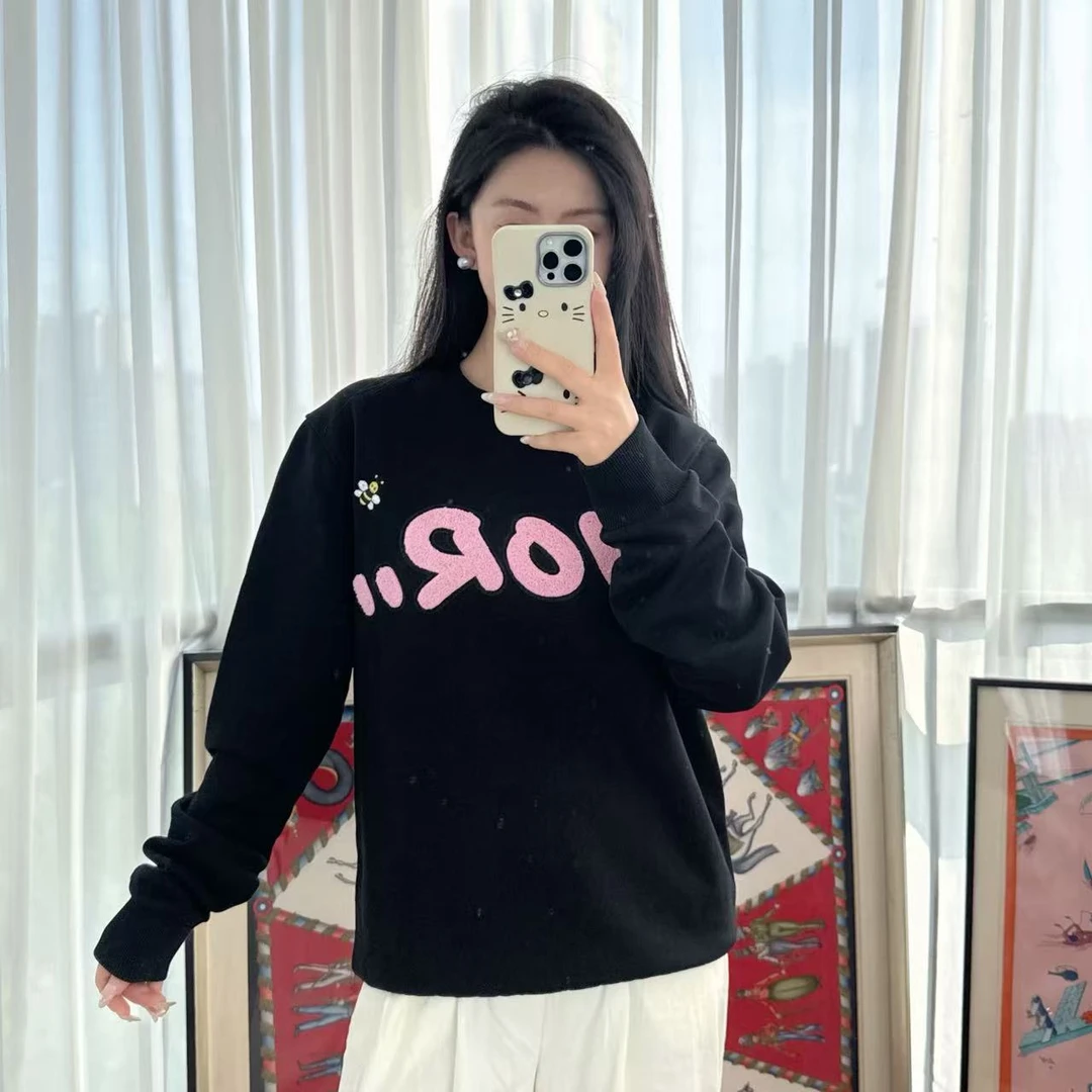 95新 DIOR/迪奥 麦殿/字母卫衣S码黑色/250612ZSX8X09