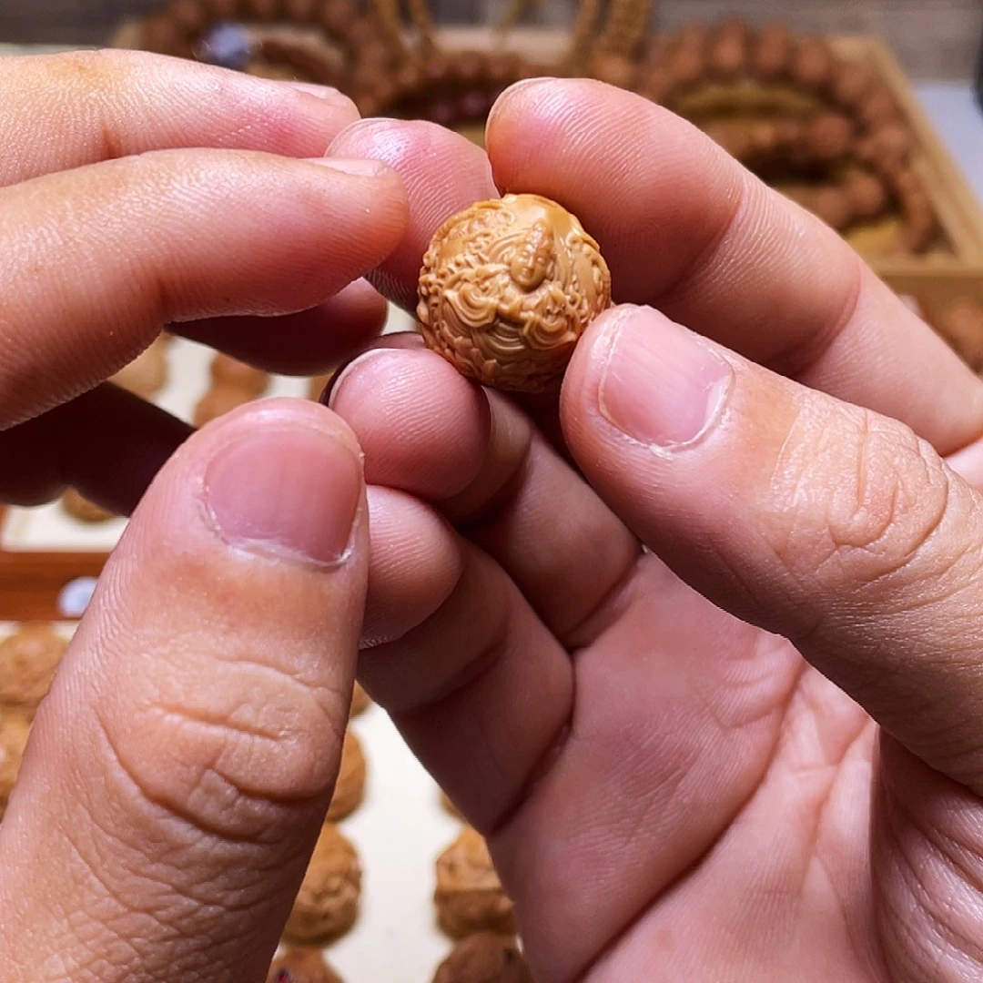 坏***了吊坠猴头核桃16左右猴头核桃雕刻