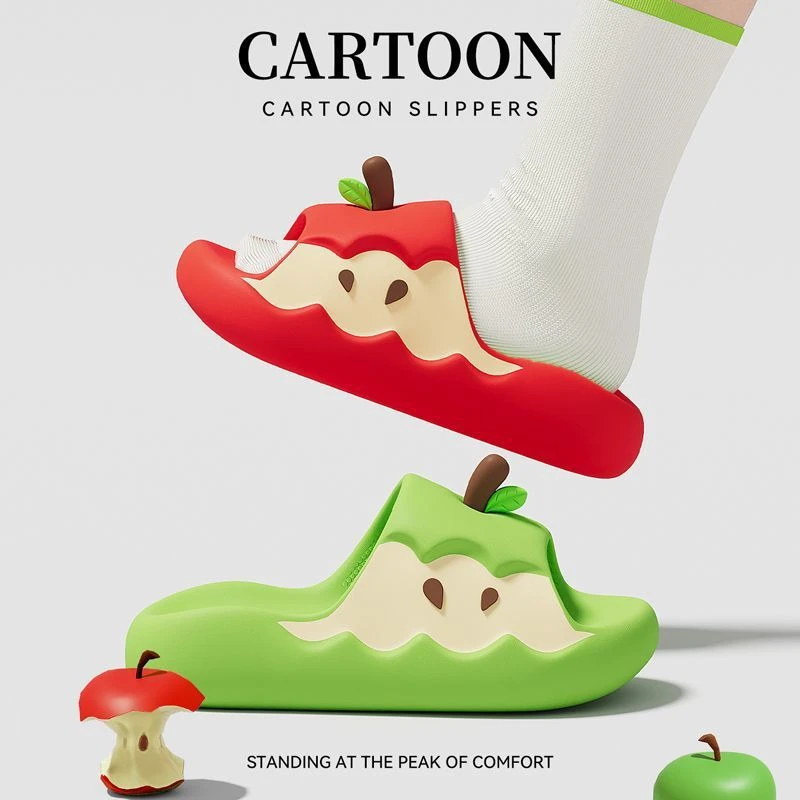 鸳鸯苹果拖鞋女款天外穿新款室内家居可爱防滑防臭凉拖凉拖鞋夏季