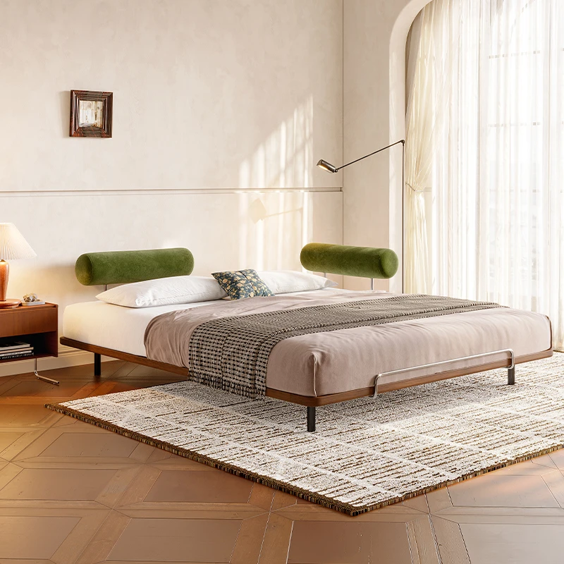 【莫妮床】无床头床小户型齐边实木无靠背简约次卧床【达人】