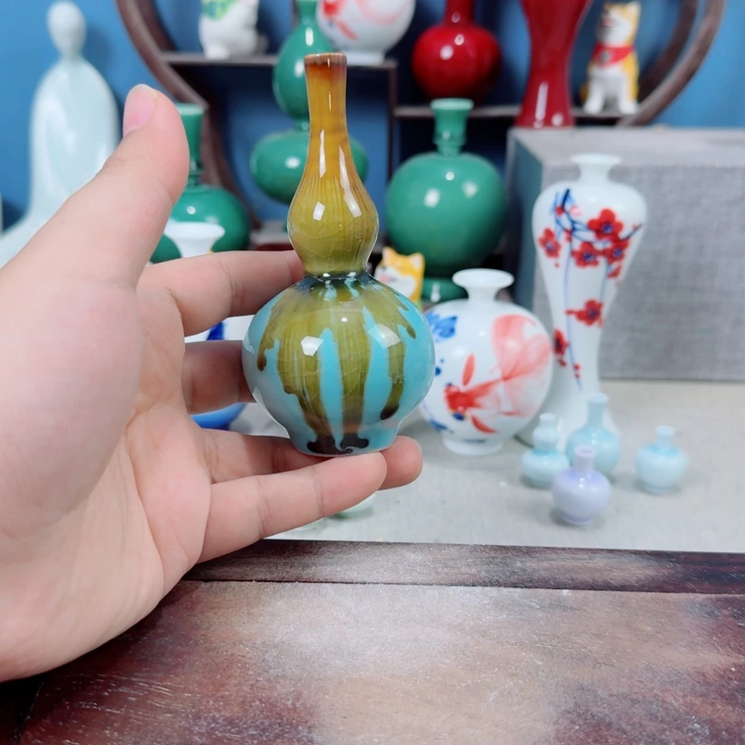 陶瓷手工小花器摆件
