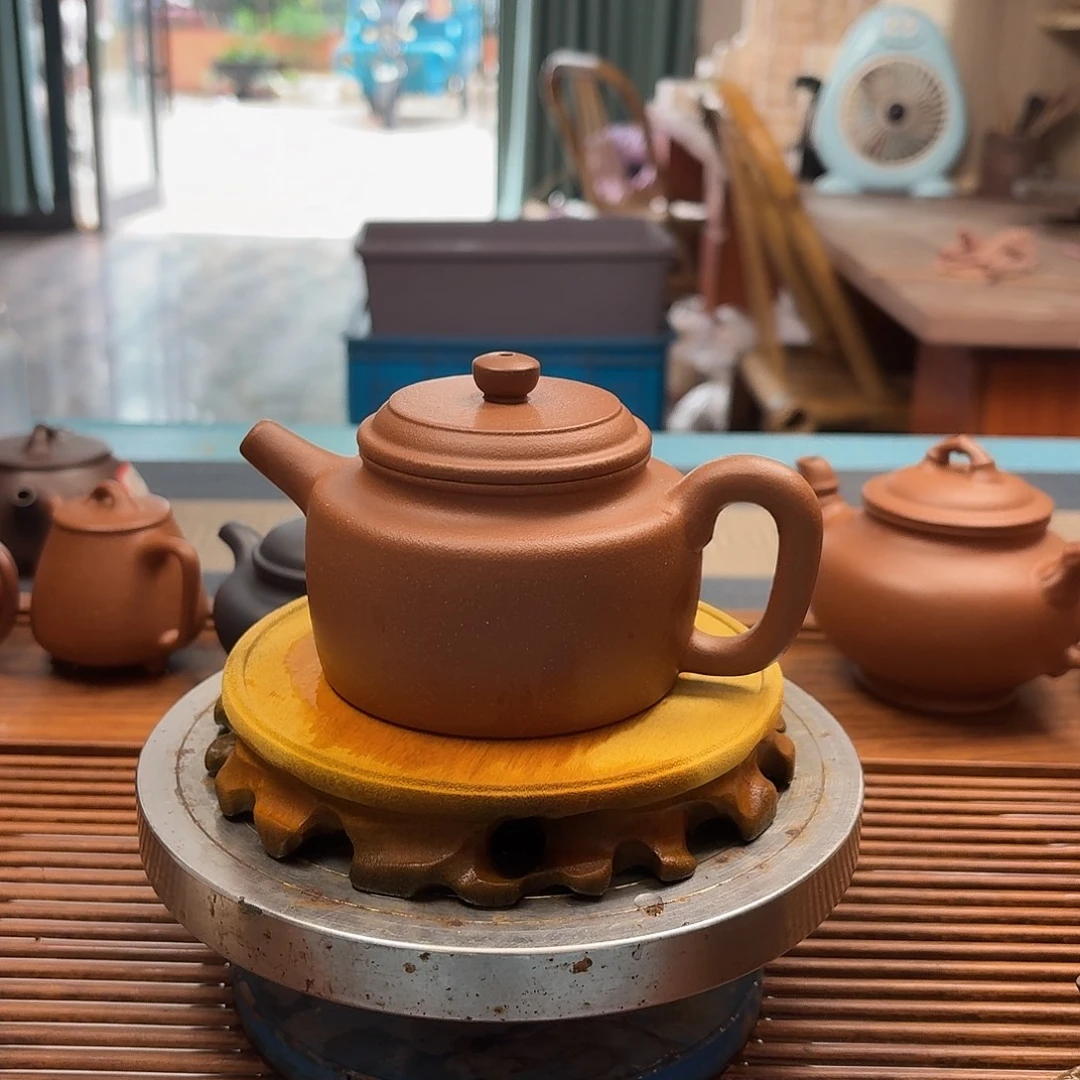 紫砂茶壶半手工制作