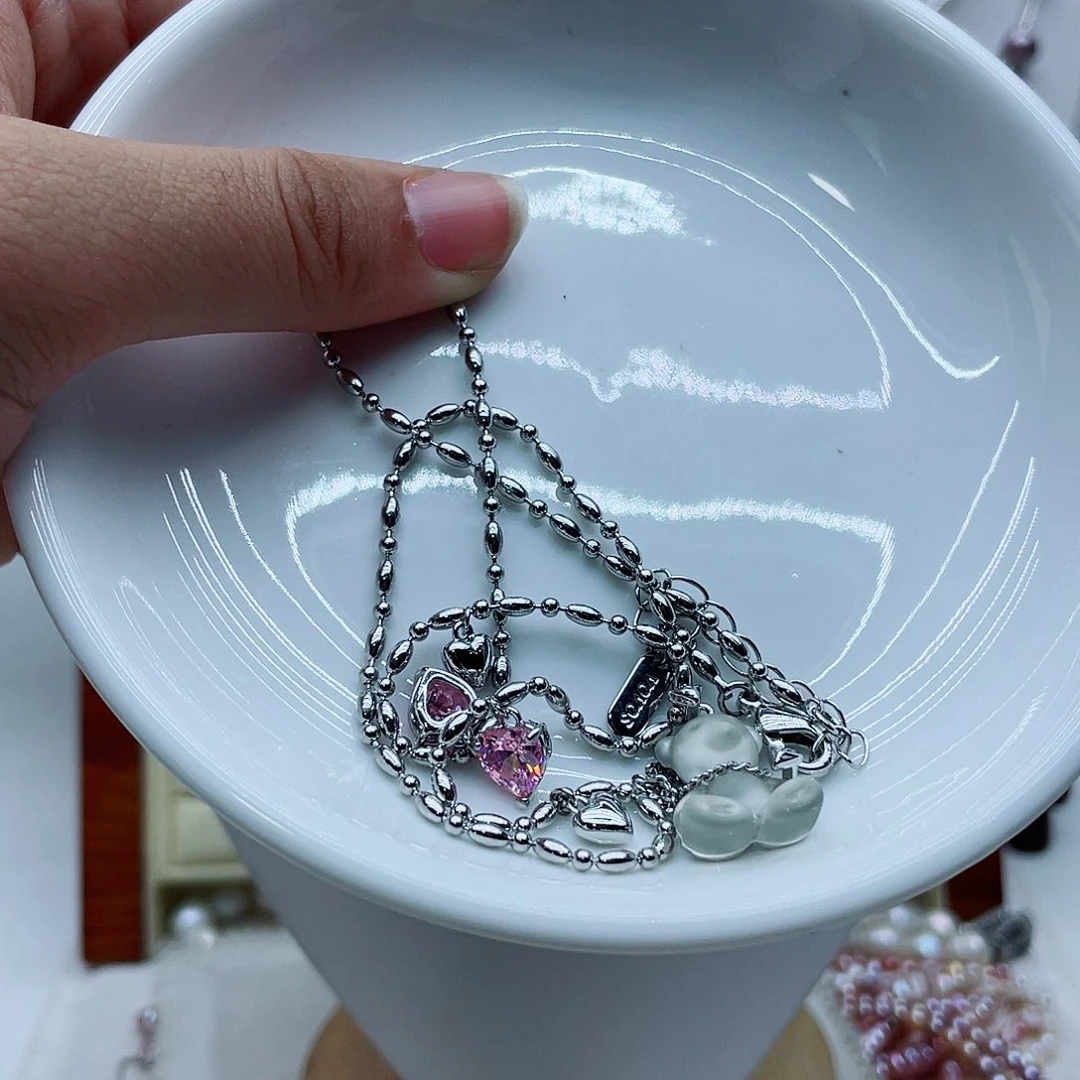 颈饰钛钢淡水珍珠云****部