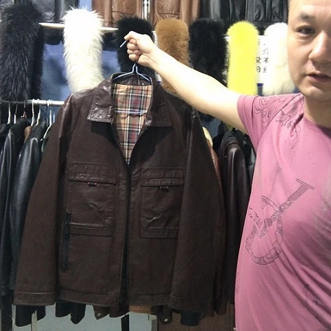山羊皮180码包邮新款男士休闲