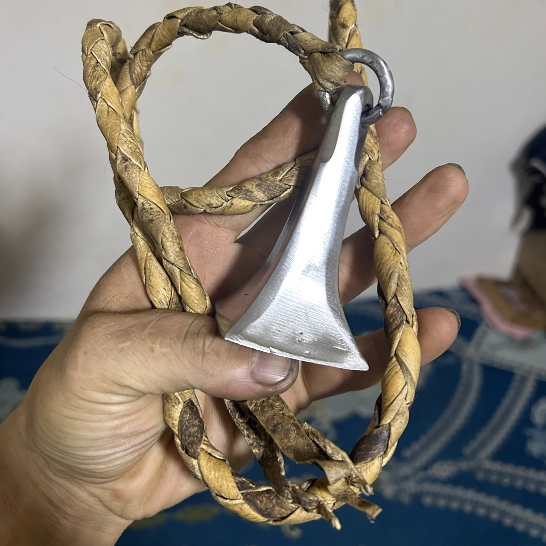 牦牛皮绳手工编织4股、长1米.皮绳软连接