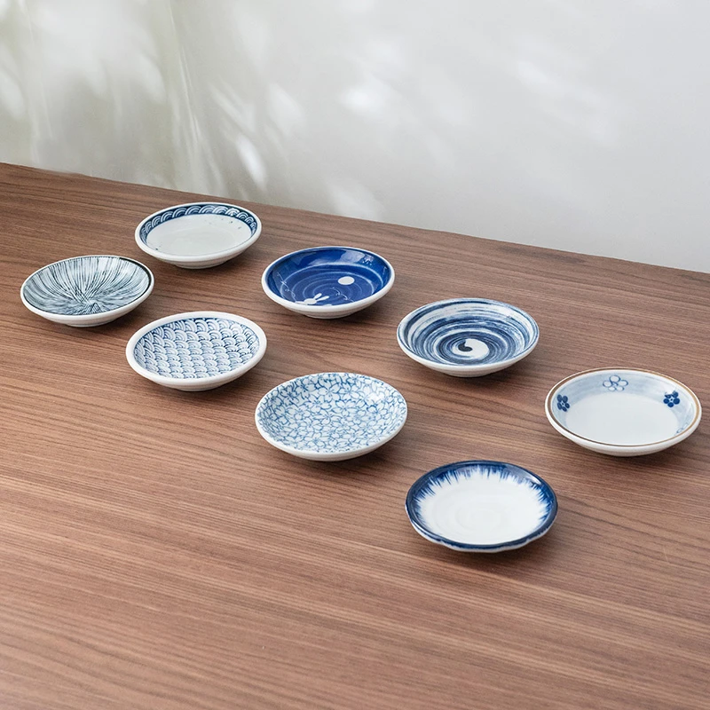 美浓烧日本进口陶瓷味碟家用日式好看个性蘸料碟复古小碟餐具