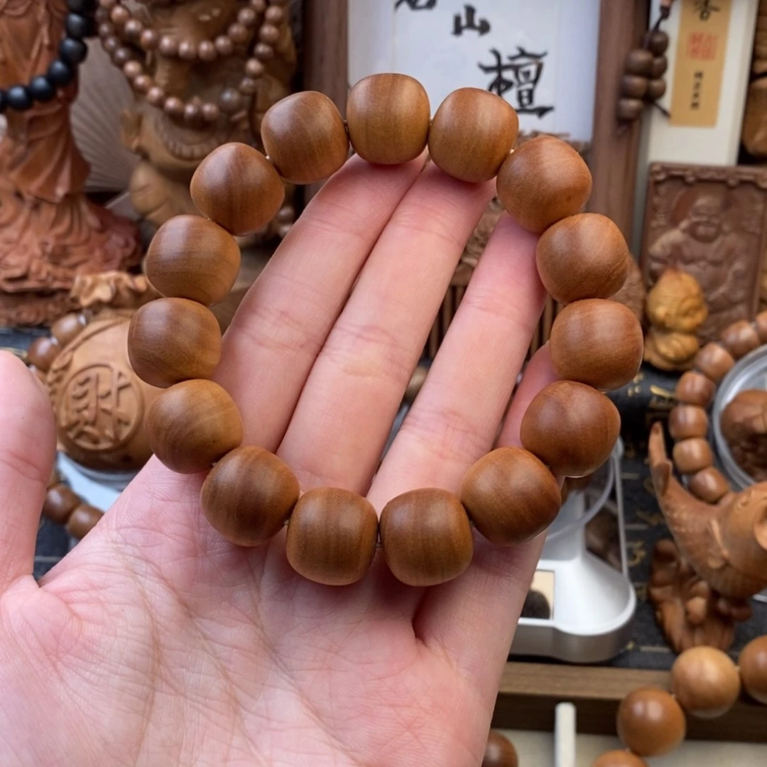 檀香木手串/手链迈索尔，老山檀，奶香15.16