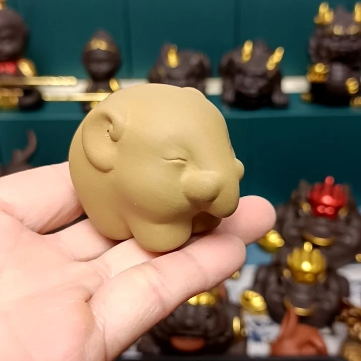 茶宠紫砂大象茶宠摆件