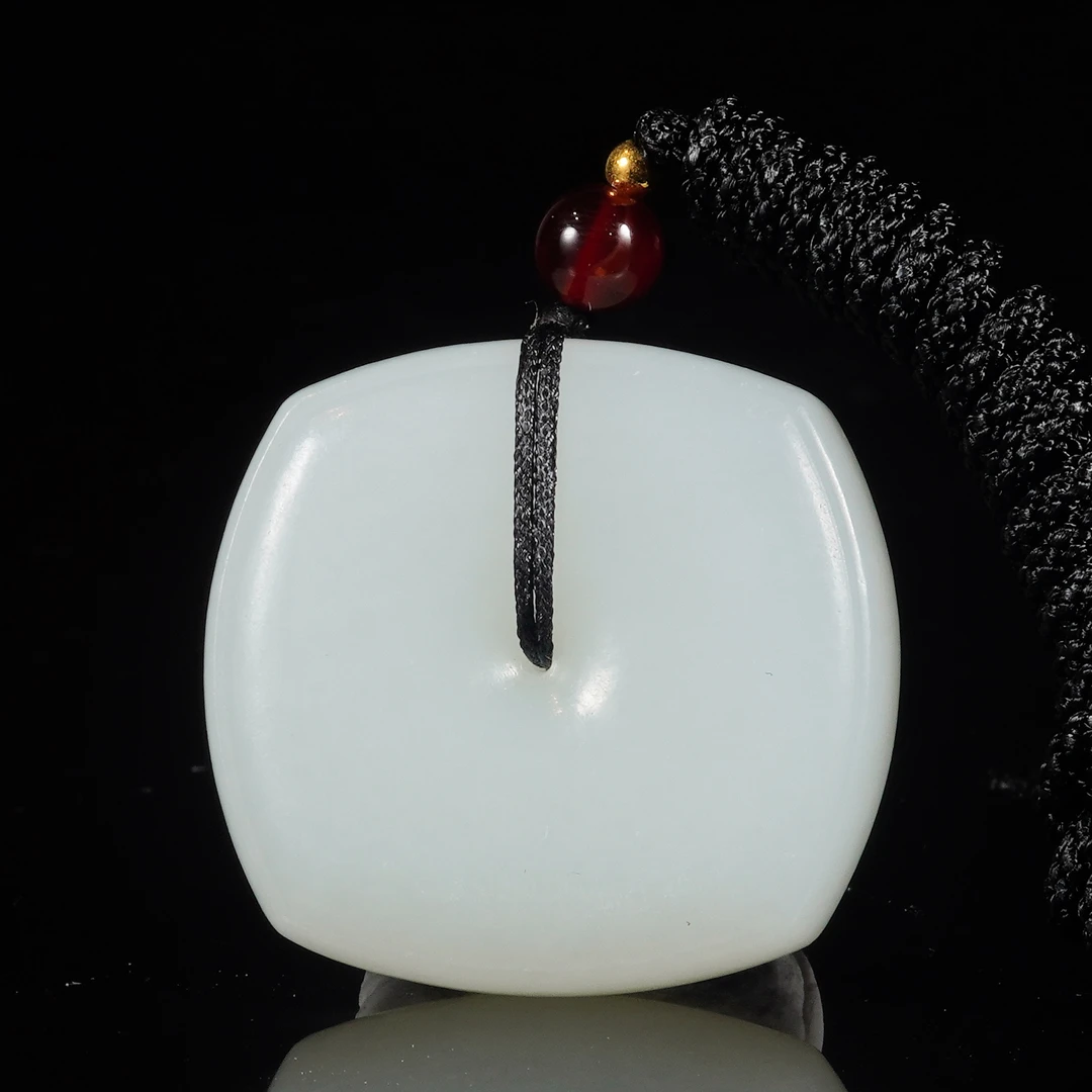 LOT.008和田白玉平安扣X1521