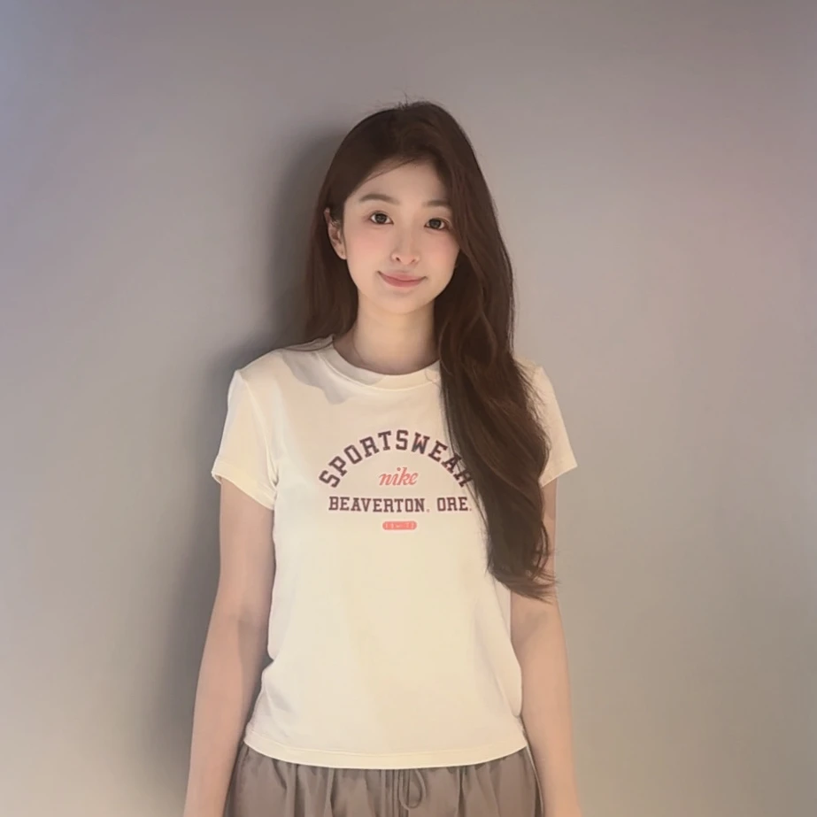 NIKE/耐克女款NSW PHOENIX SS针织无领短T恤HV4975-110