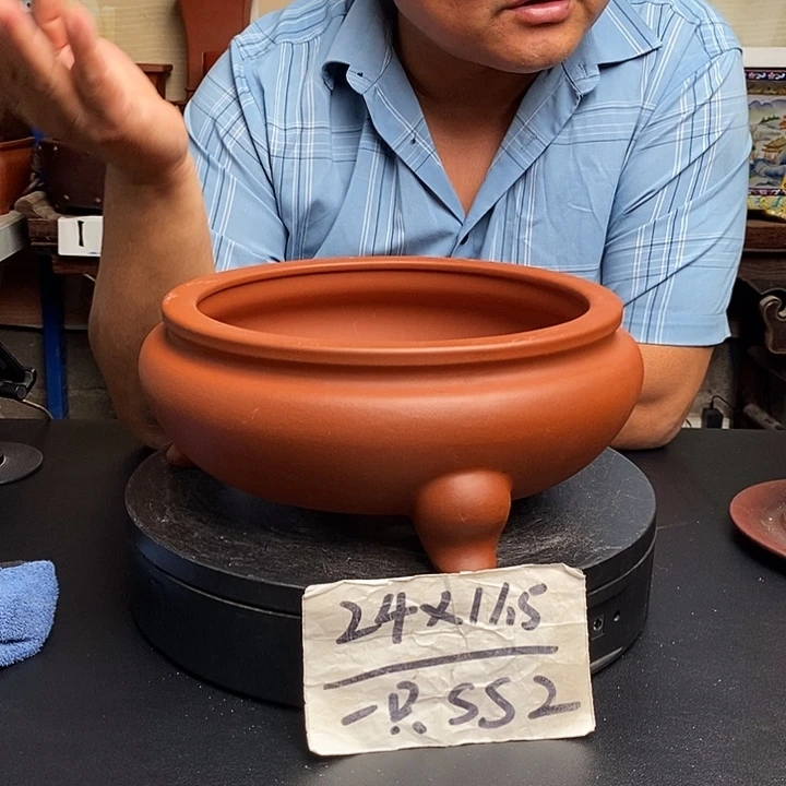 紫砂花盆货号一只SS2