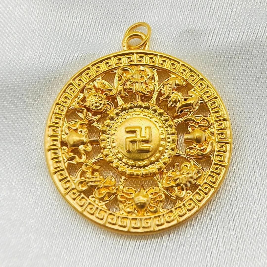 足金饰品/新款八宝罗盘（圆扣）/1.41/1B5D1471/K