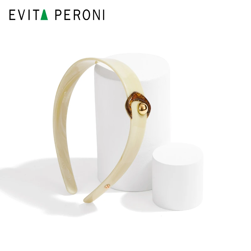 Evita Peroni/依慧达复古几何宽边发箍DB