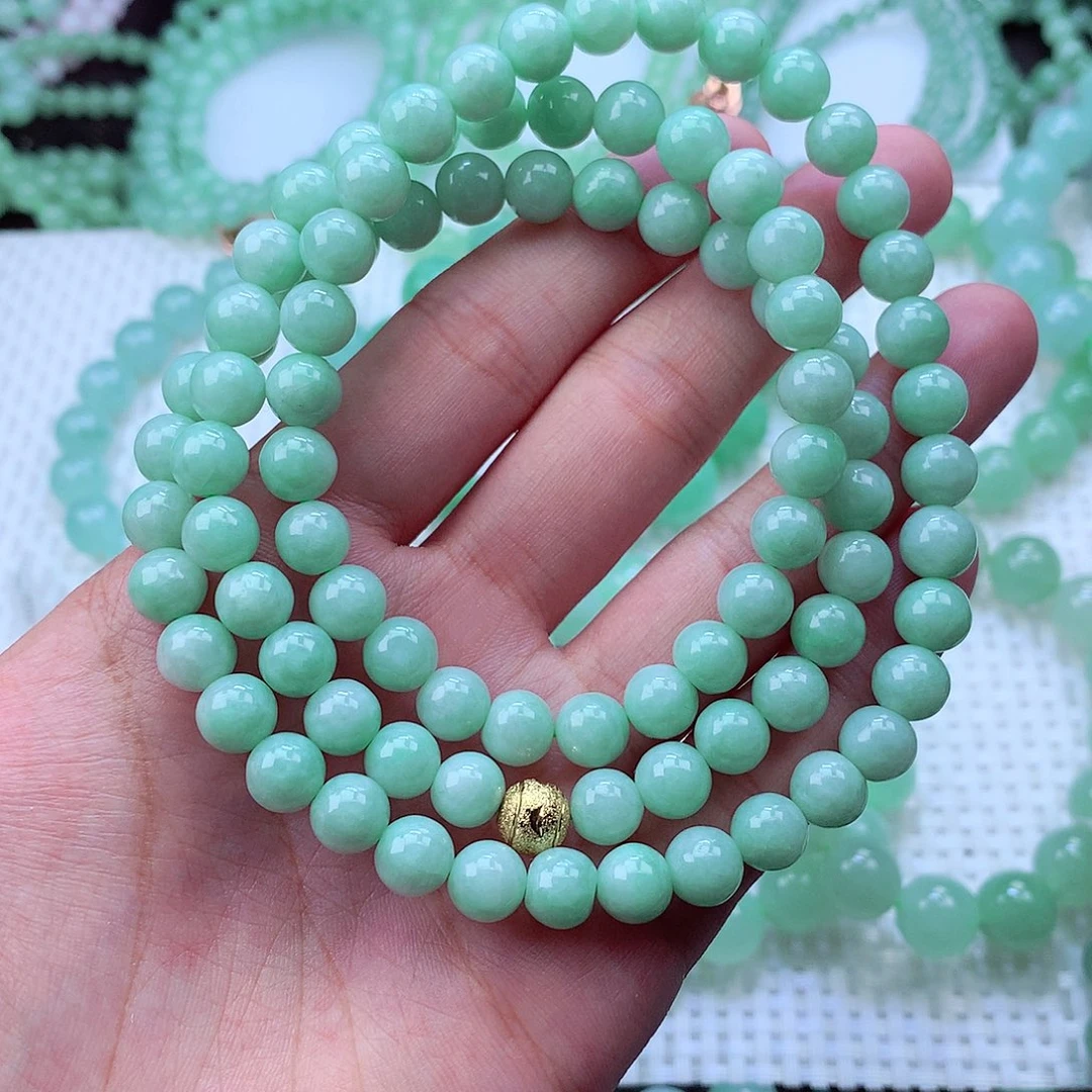 翡翠未镶嵌毛衣链