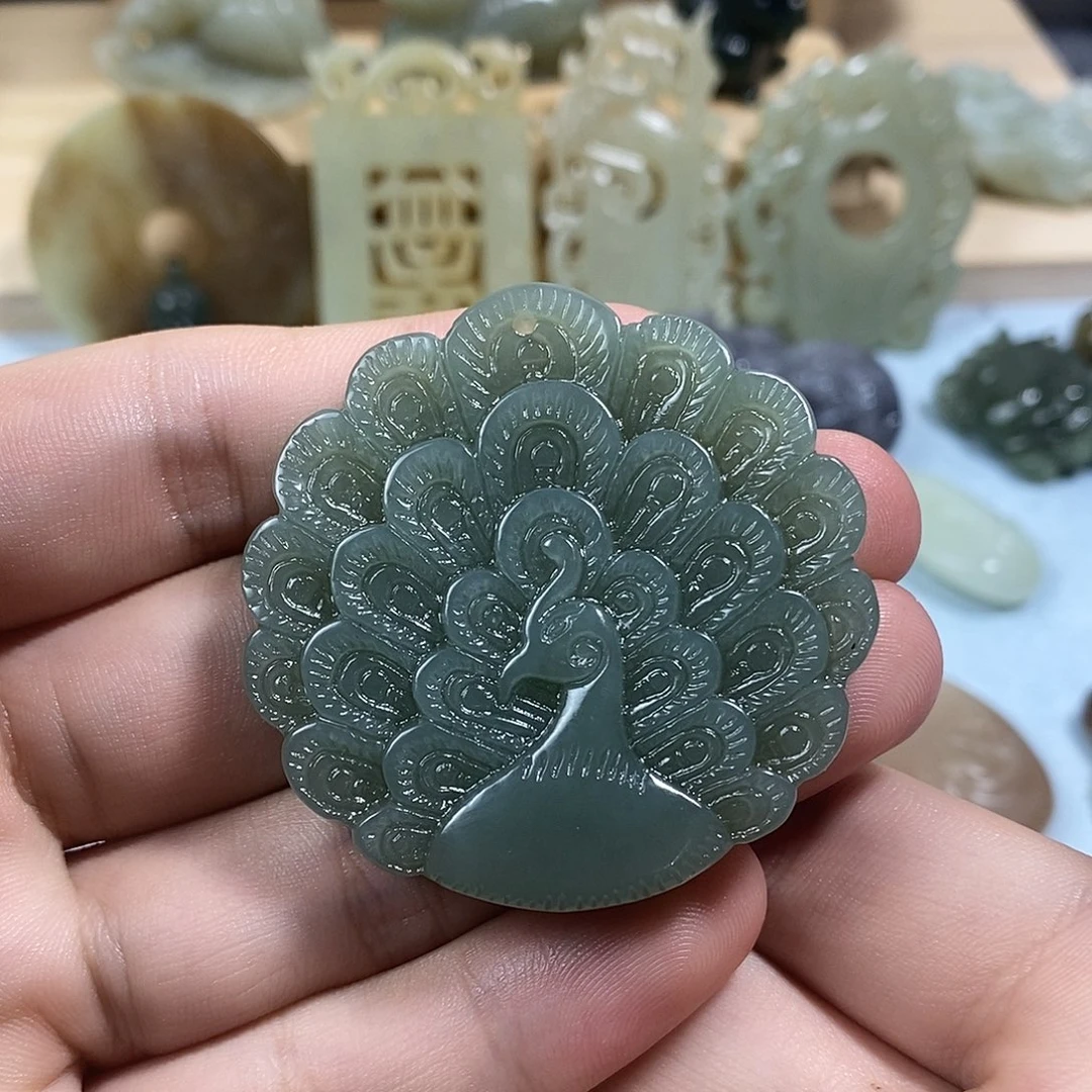 和田玉未镶嵌挂件