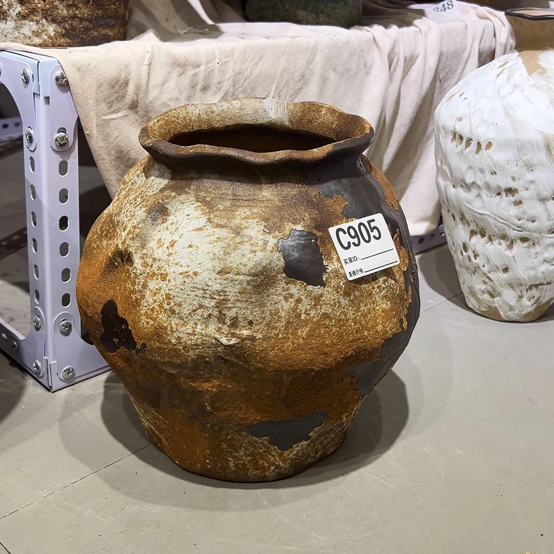 瓶C905高28口15陶瓷花瓶无孔