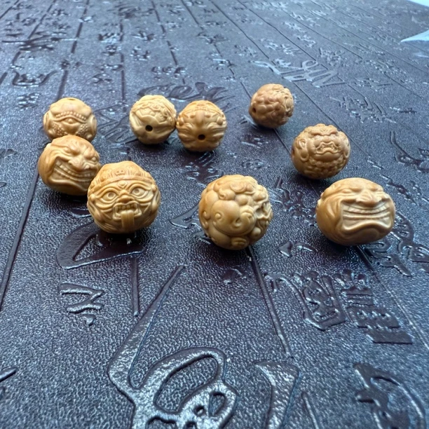猴头核桃文玩手串配饰单籽