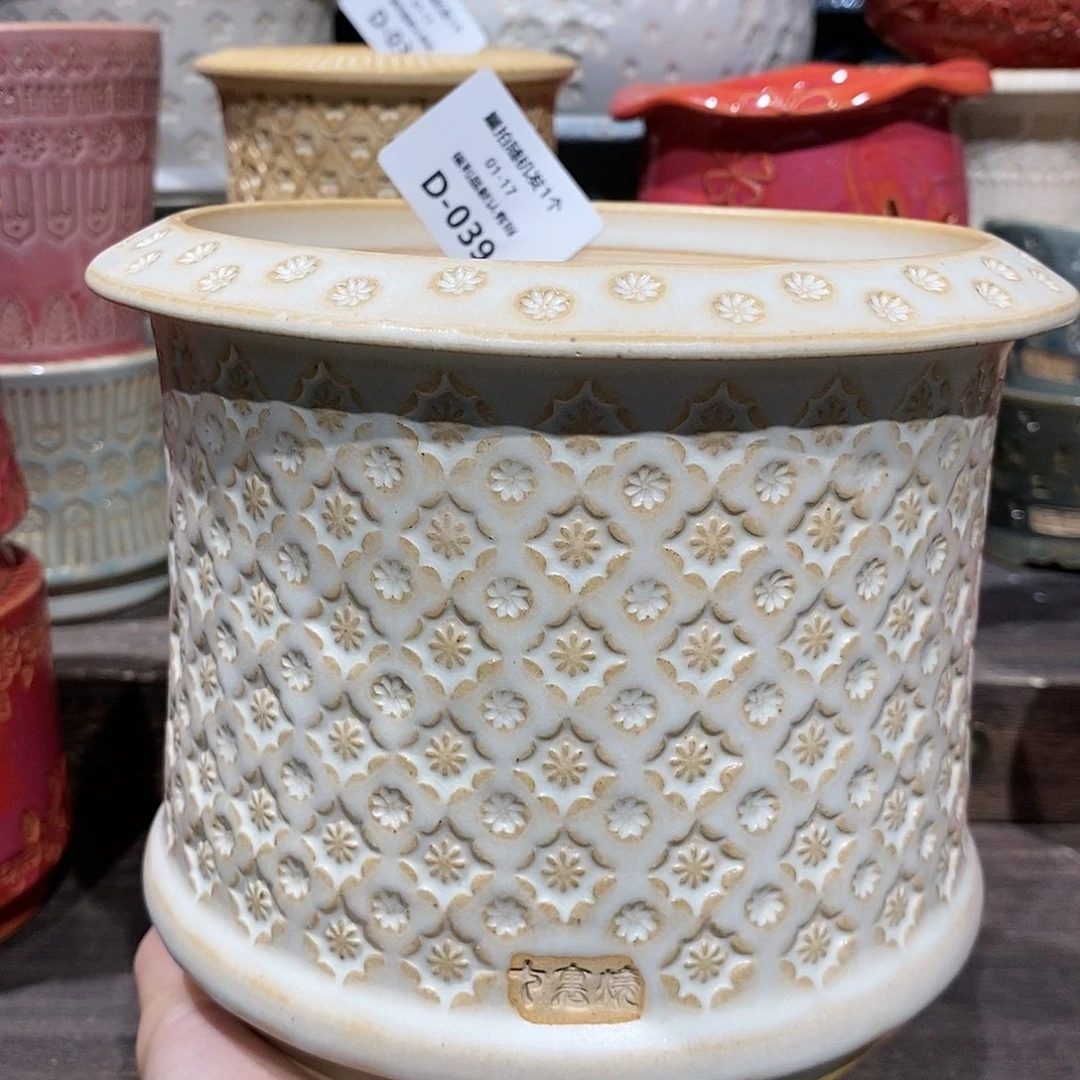 七里烧花盆1-17-039口径12