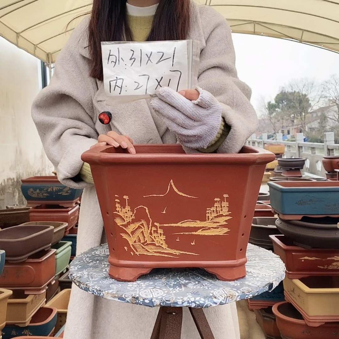 紫砂花盆紫砂花盆