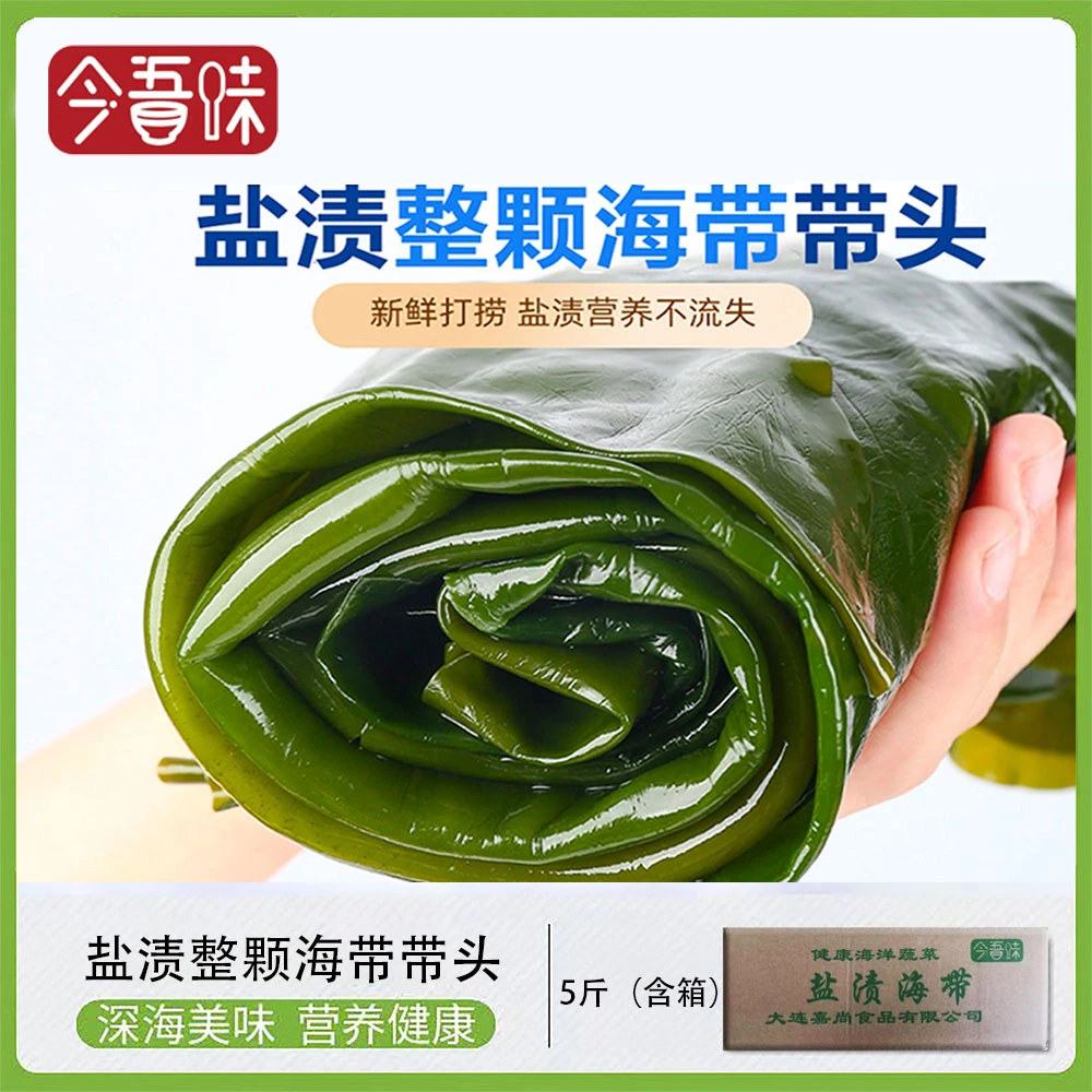 【爆品推荐】盐渍整颗海带ZY含箱5斤可包饭盐渍鲜嫩d整颗大连特产