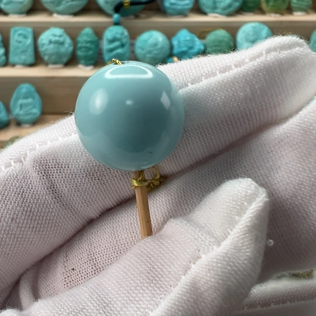 未镶嵌绿松石圆珠15mm