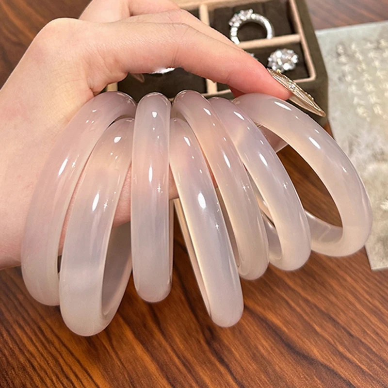 荔枝冻手镯玉髓玛瑙百搭温柔显白货头品质多样性发货拍一发一