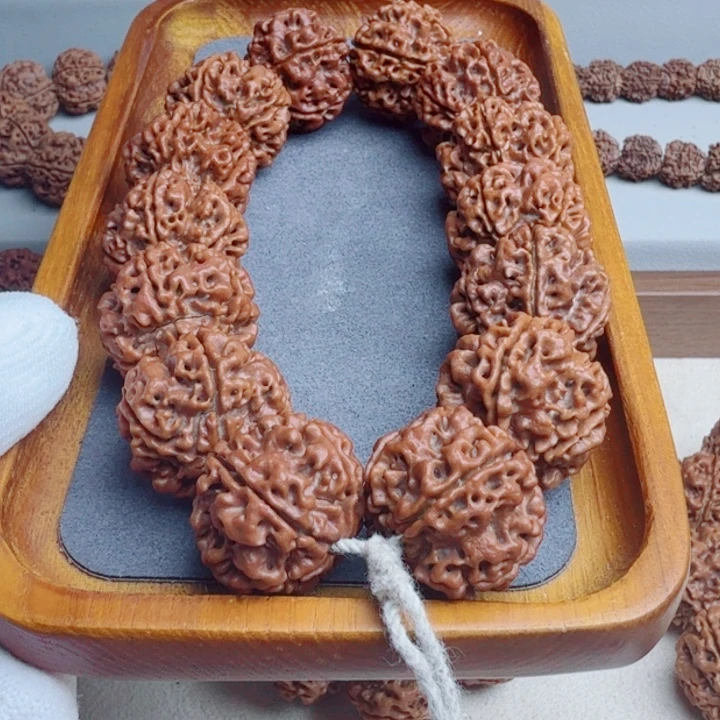 伯***️手串金刚菩提原生态安娜老籽平头五星双龙蜂王