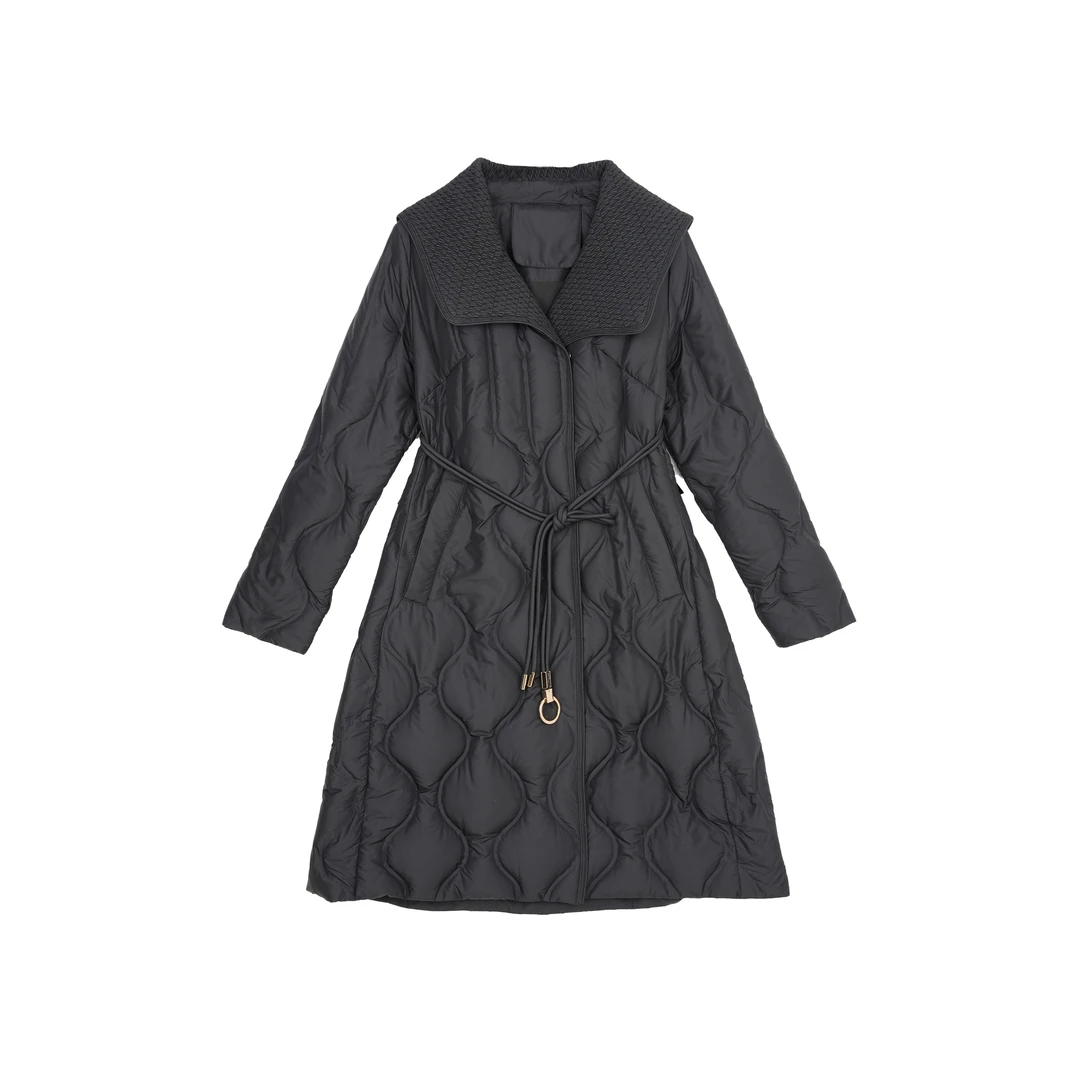 轻薄羽绒服女冬季大翻领时尚气质款保暖外套HN052-8877