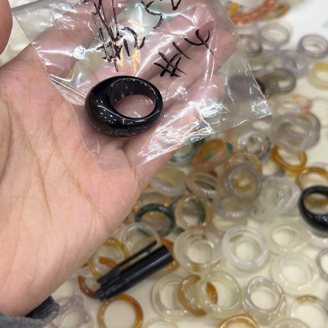 玛瑙/玉髓戒指未镶嵌52