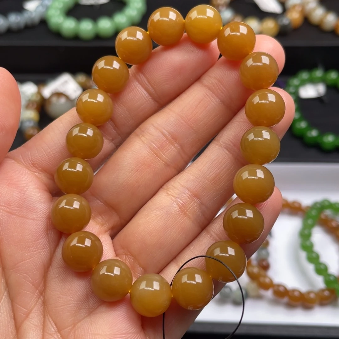 未镶嵌手链和田玉烟*